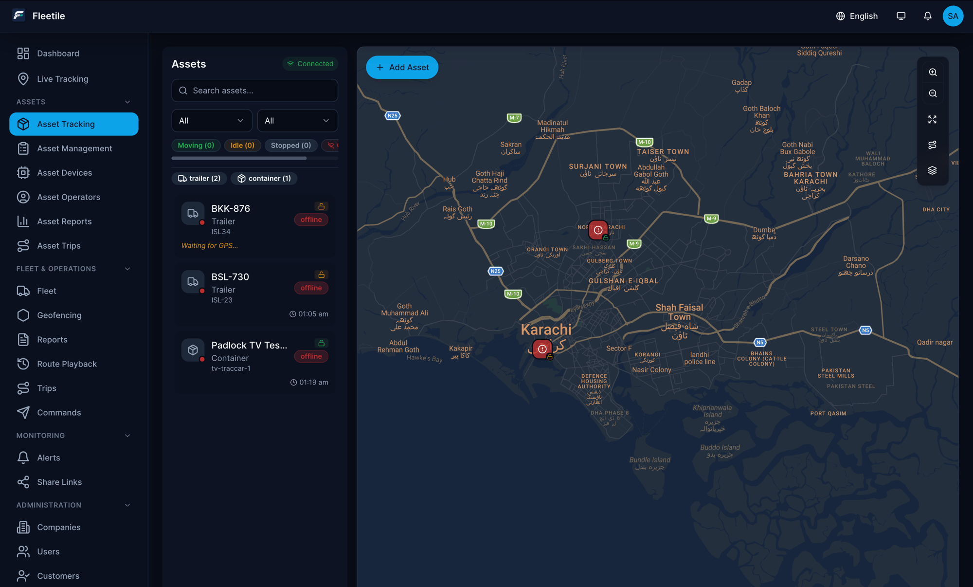 Asset tracking