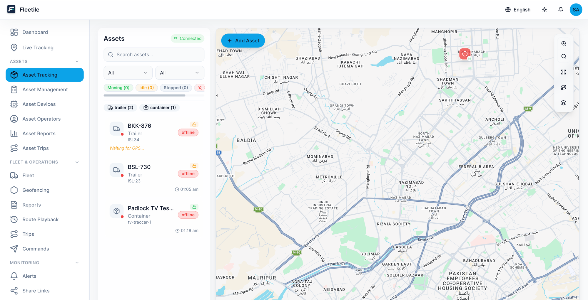 Asset tracking